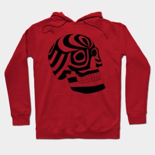 skull strips in sketch pattern vector ecopop Hoodie